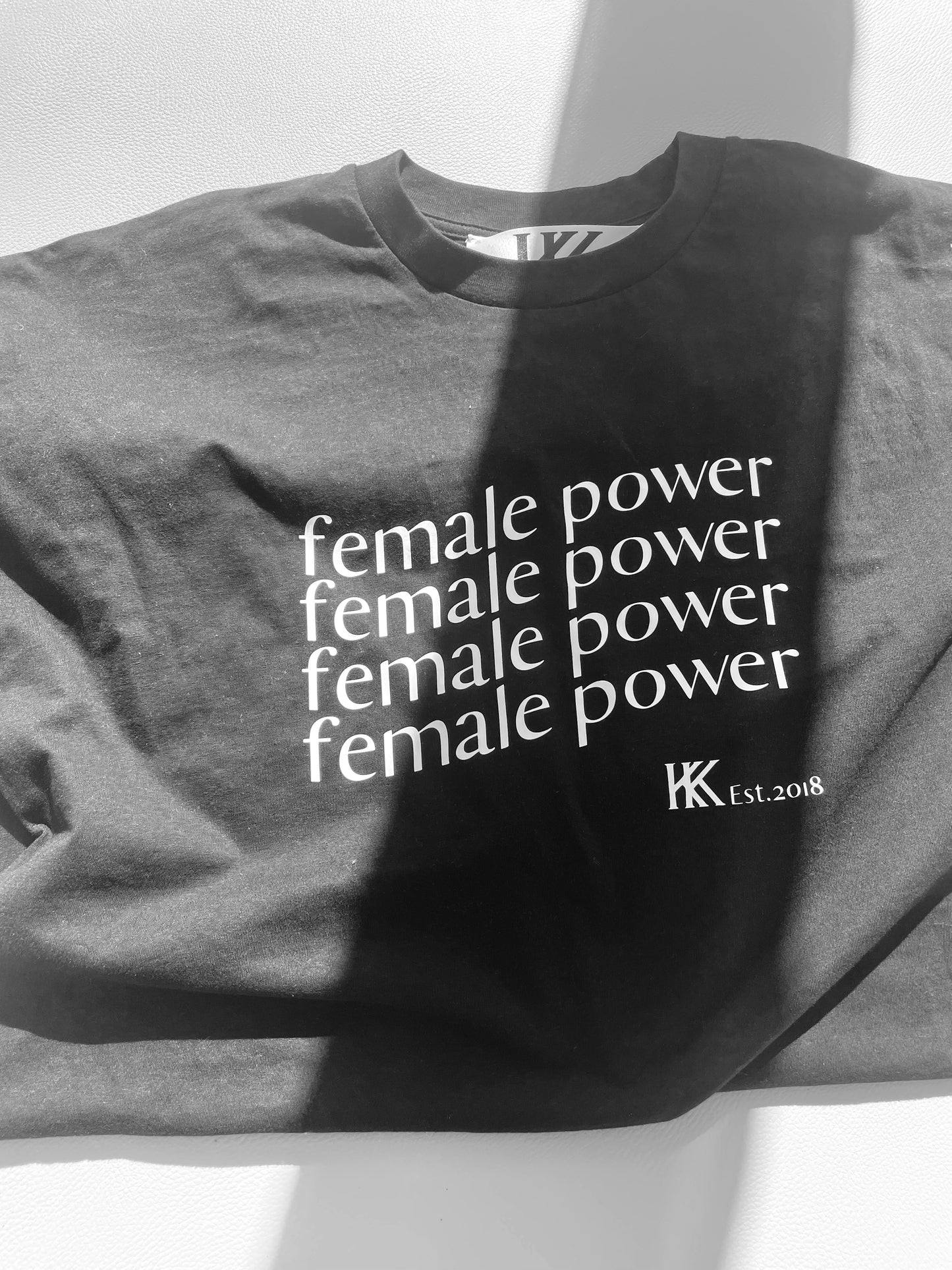 DAMEN T-SHIRT KLEID ' FEMALE POWER '